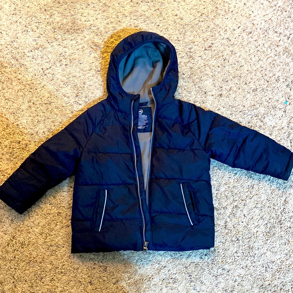 3T Navy Blue Little Kid Puffer Jacket